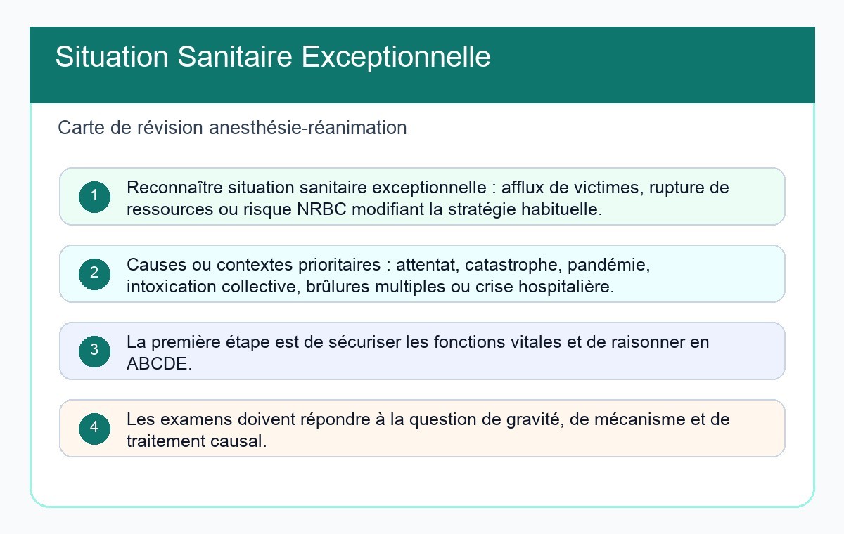 Situation Sanitaire Exceptionnelle