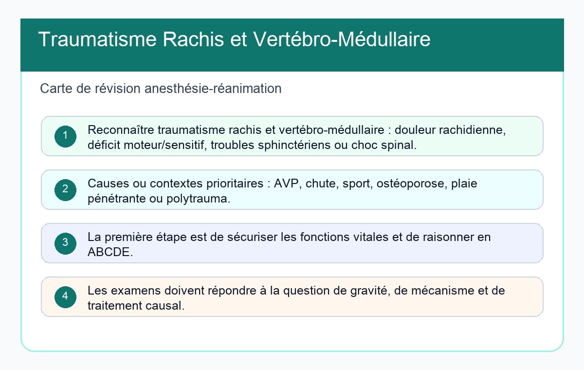 Traumatisme Rachis et Vertébro-Médullaire