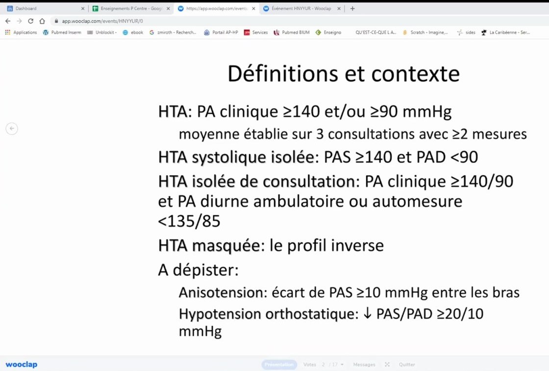 Hypertension Pulmonaire et HTAP