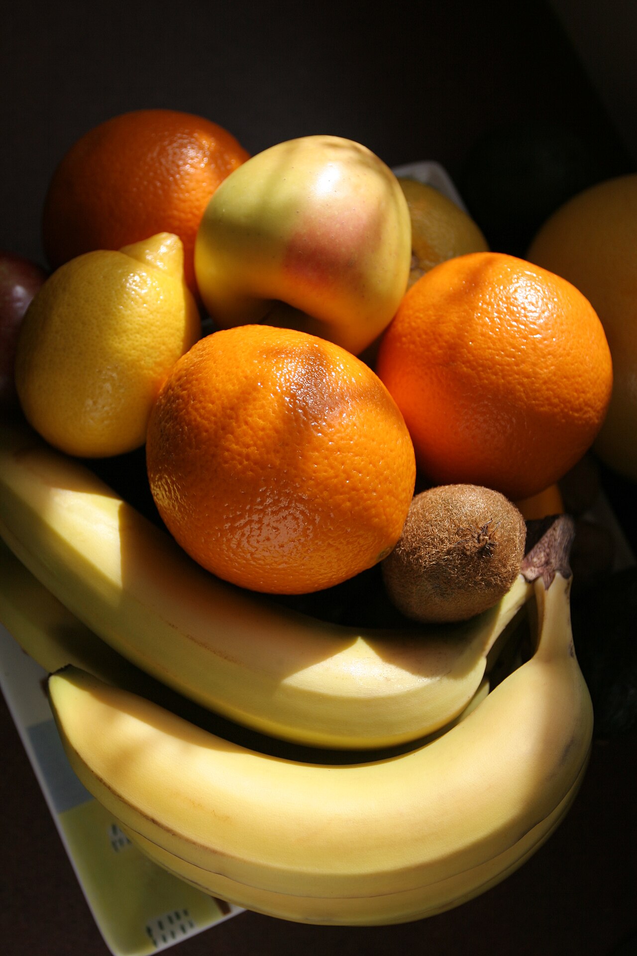 Assiette de fruits frais