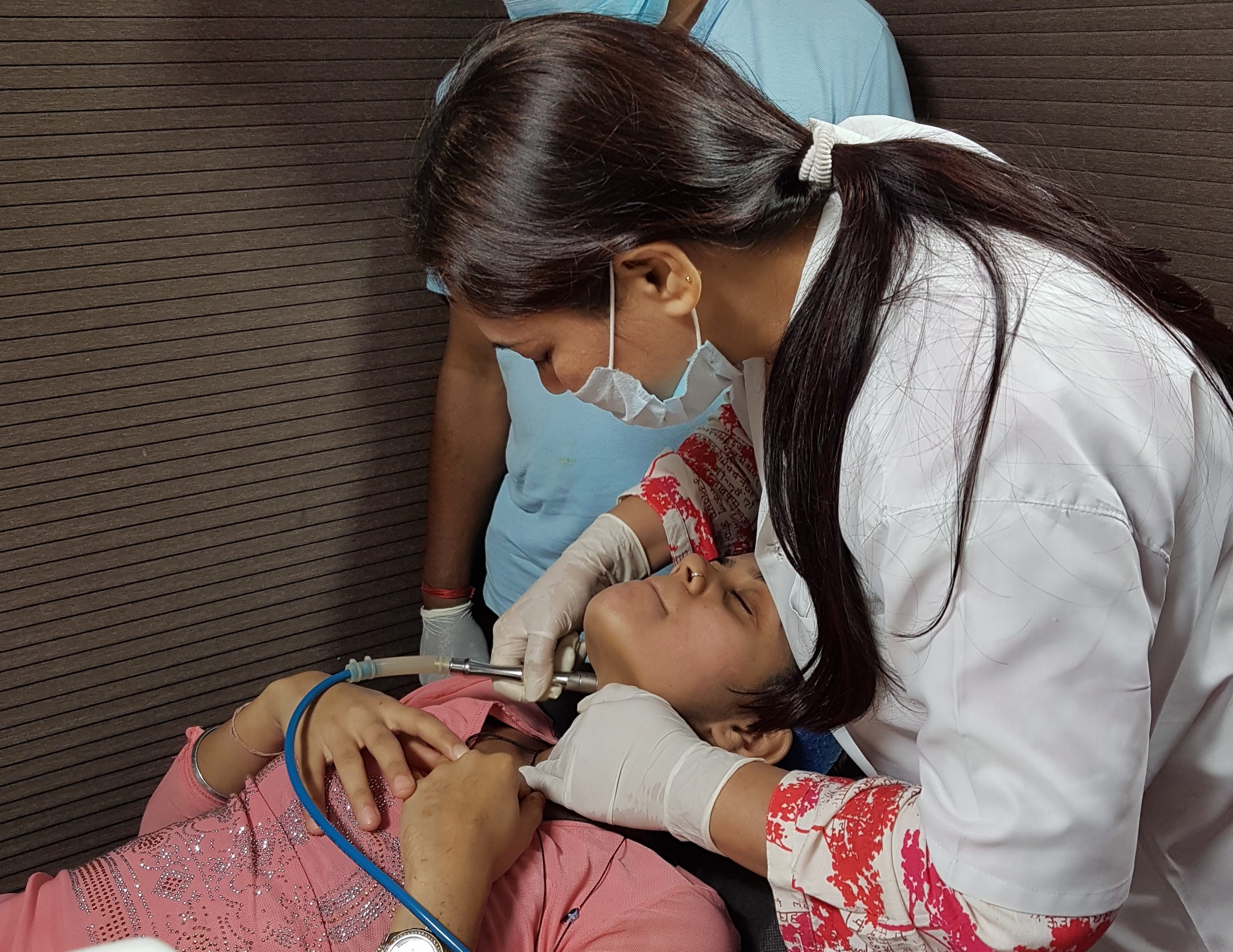 Seance de microdermabrasion en cabinet