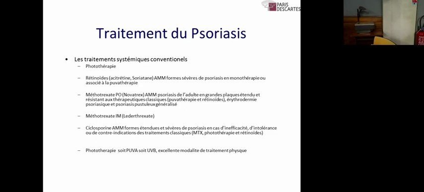 Principes du traitement systémique du psoriasis