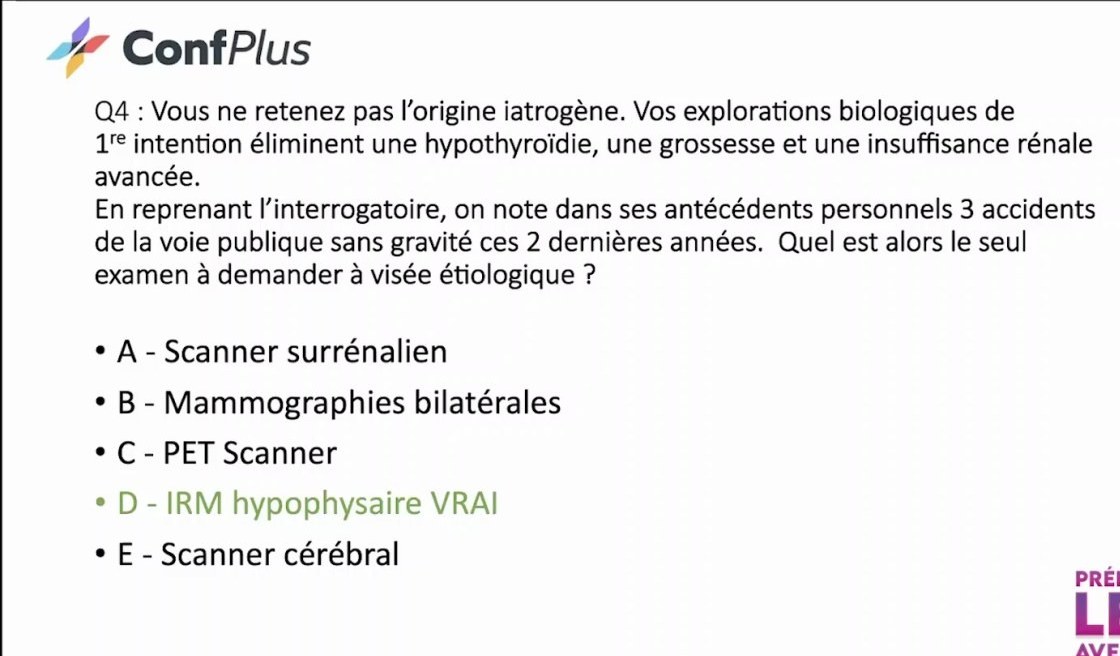 Conférence Introductive d'Endocrinologie