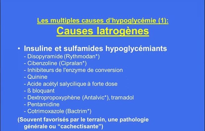 Hypoglycémie chez l'Adulte