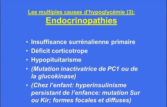 Hypoglycémie chez l'Adulte