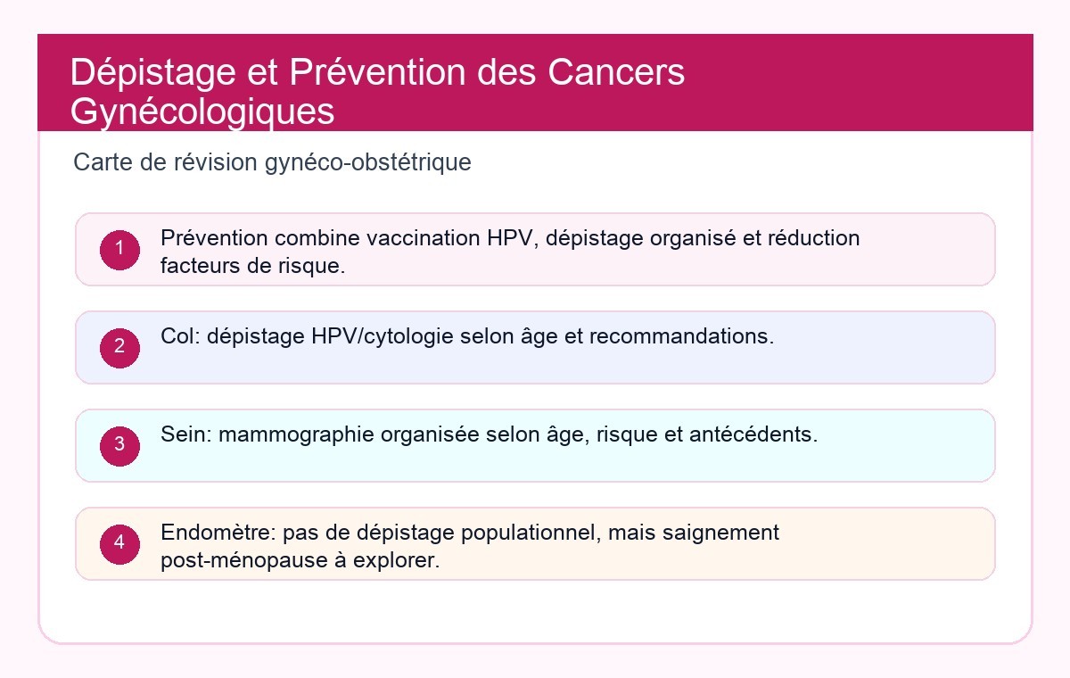 Dépistage et Prévention des Cancers Gynécologiques