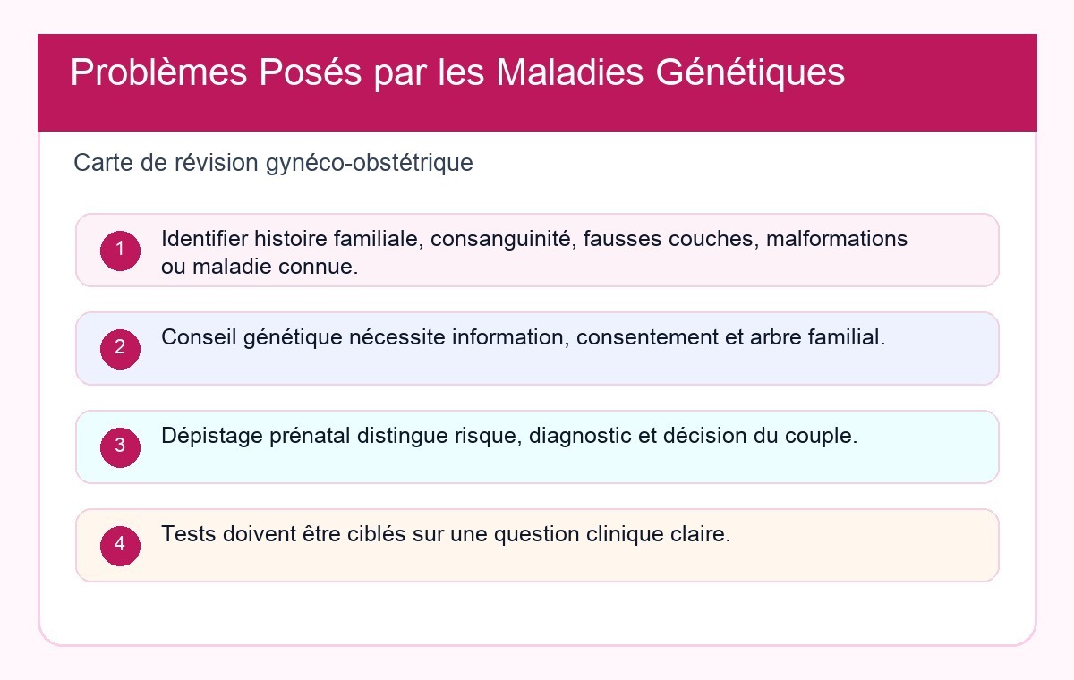 Problèmes Posés par les Maladies Génétiques