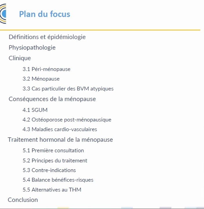 Ménopause et Transition Hormonale