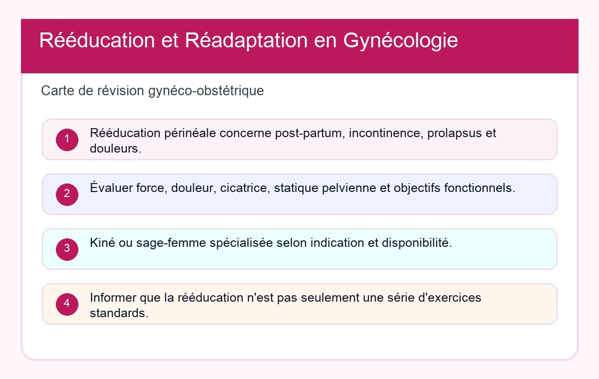 Rééducation et Réadaptation en Gynécologie