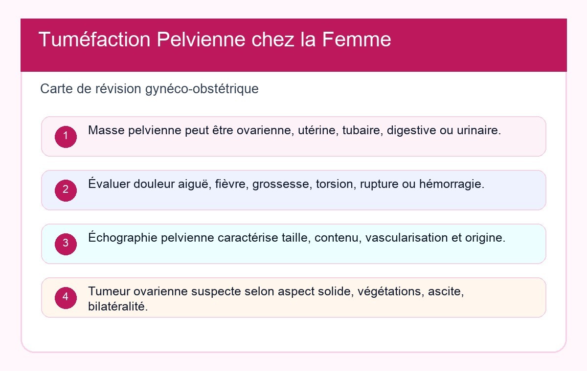 Tuméfaction Pelvienne chez la Femme
