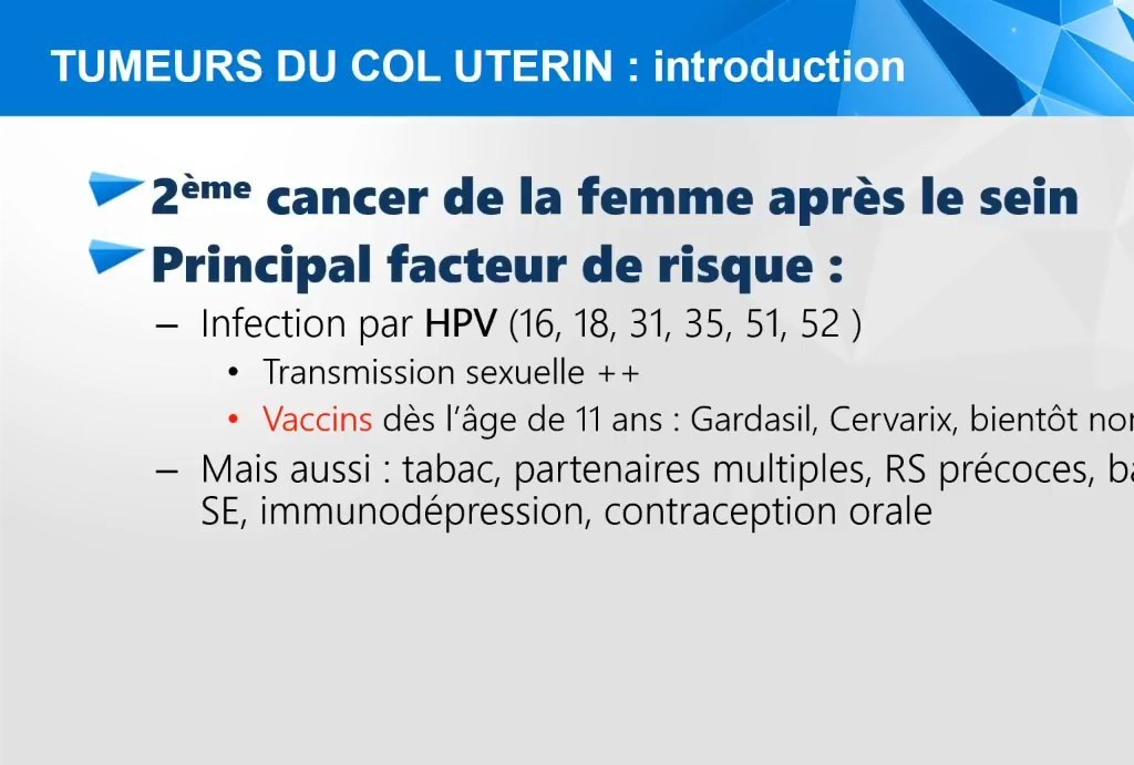 Tumeurs du Col et du Corps Utérin