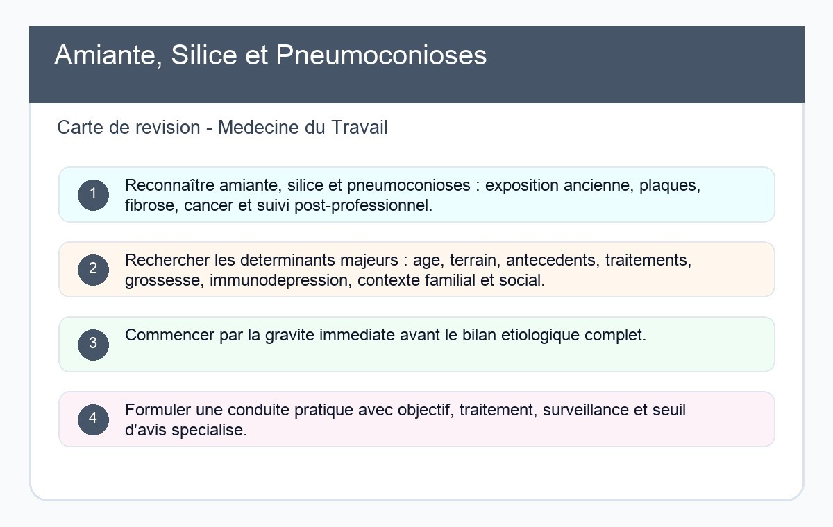 Amiante, Silice et Pneumoconioses