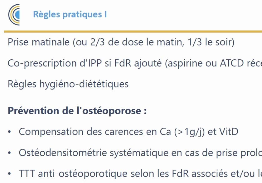 Corticothérapie Systémique