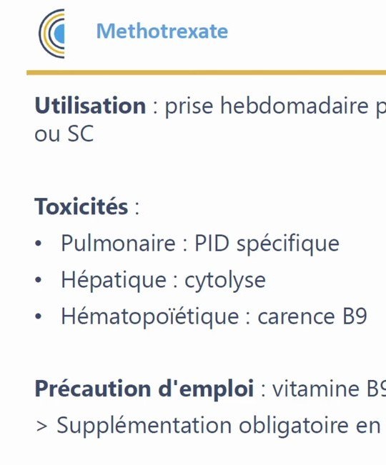 Immunosuppresseurs et Biothérapies