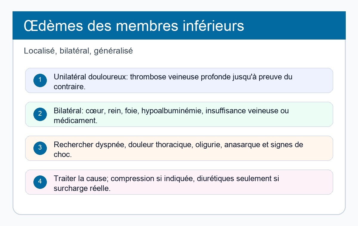 Œdèmes des Membres Inférieurs