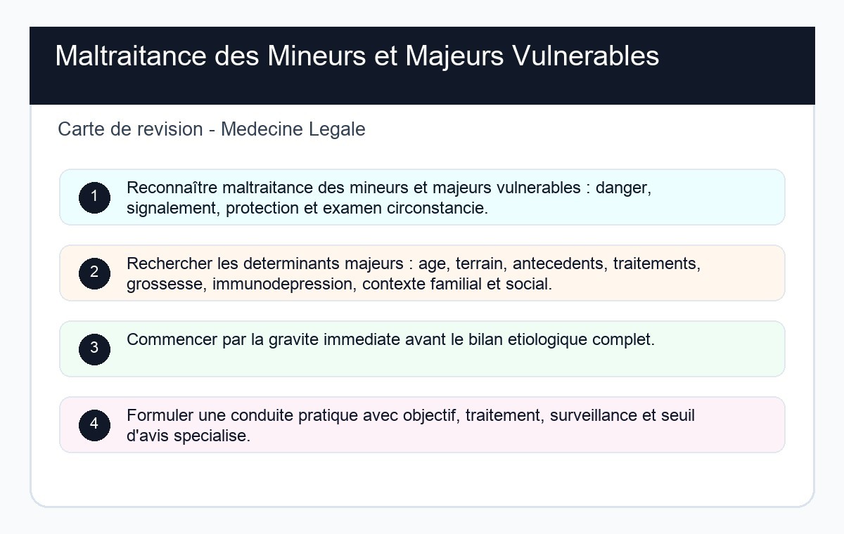Maltraitance des Mineurs et Majeurs Vulnérables