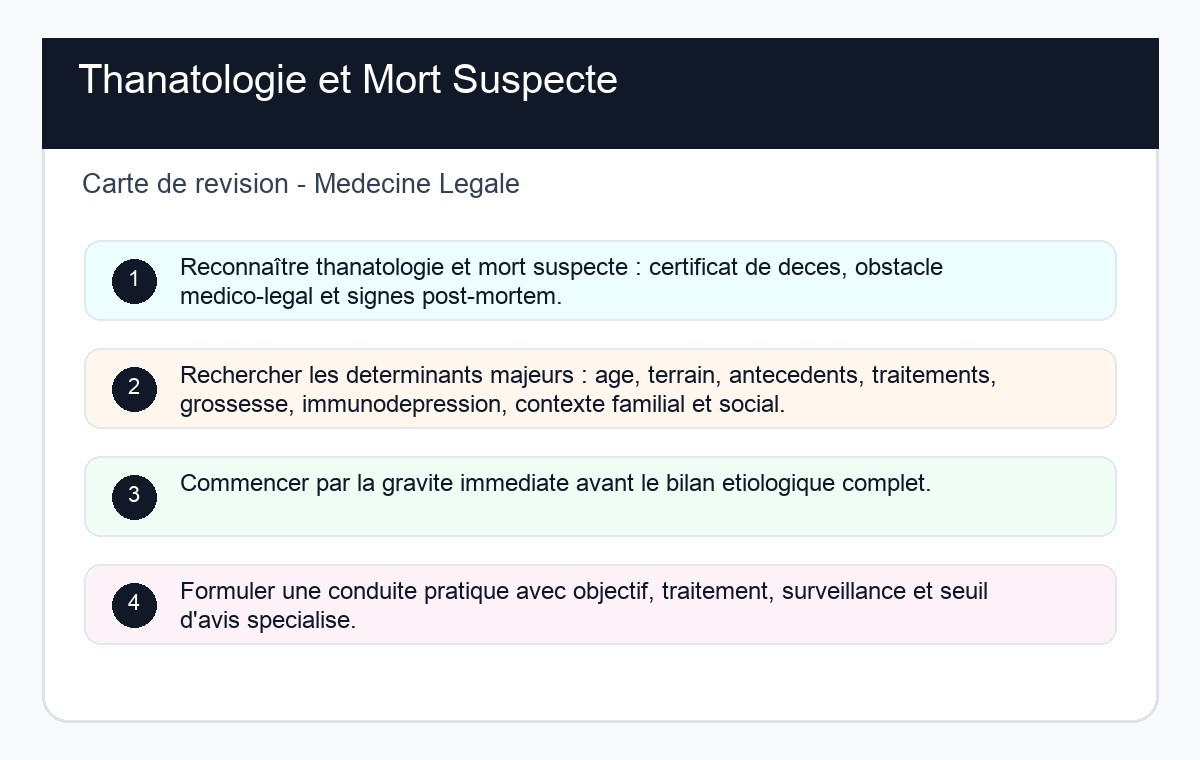 Thanatologie et Mort Suspecté