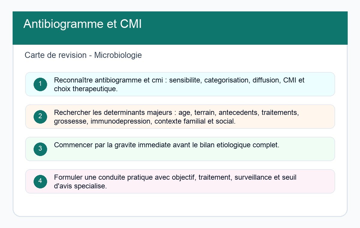 Antibiogramme et CMI