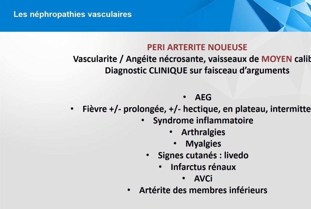 Néphropathies Vasculaires et HTA