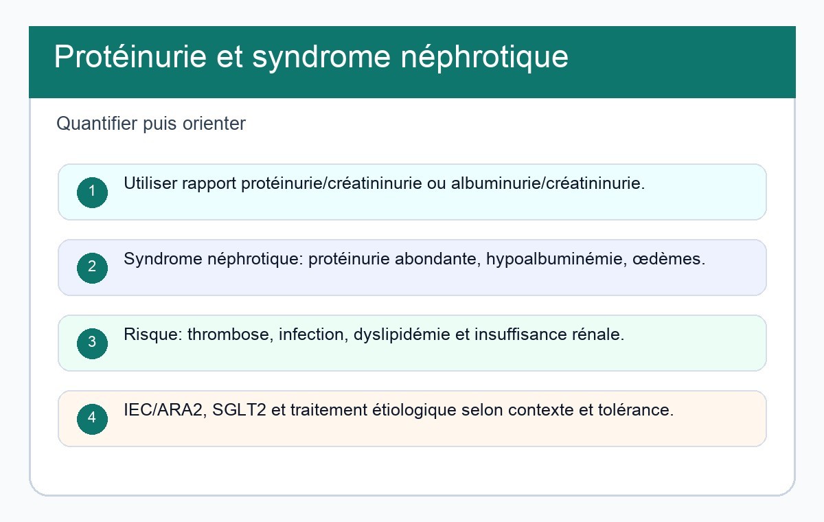 Protéinurie et Syndrome Néphrotique
