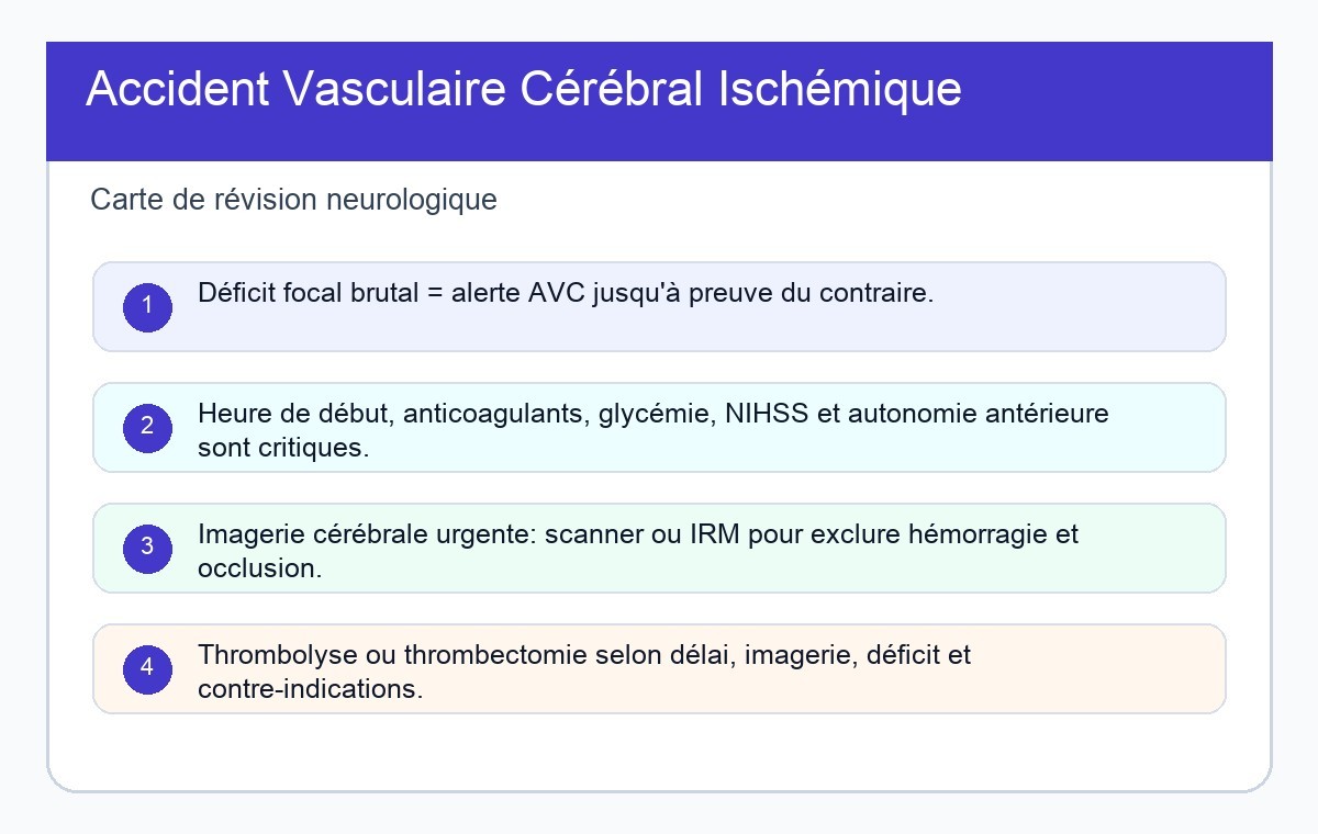 Accident Vasculaire Cérébral Ischémique