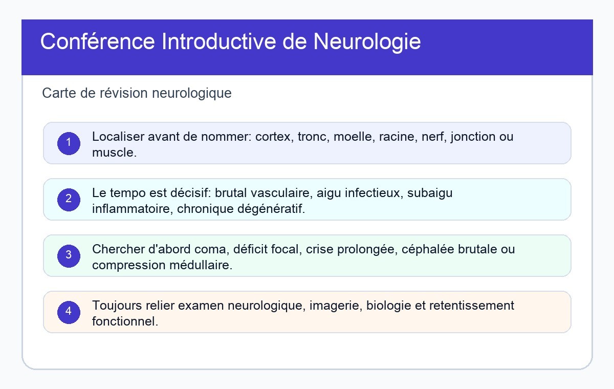 Conférence Introductive de Neurologie