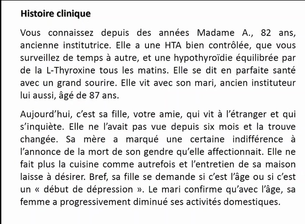 Confusion et Démences