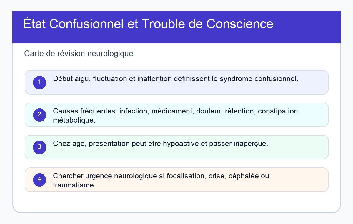 État Confusionnel et Trouble de Conscience