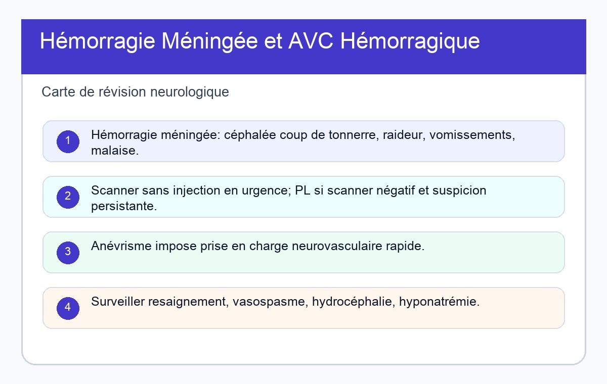 Hémorragie Méningée et AVC Hémorragique