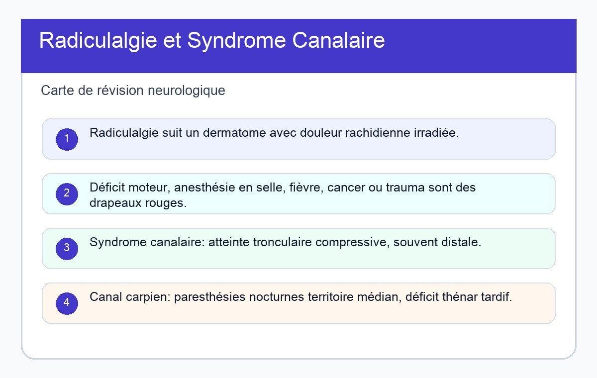 Radiculalgie et Syndrome Canalaire