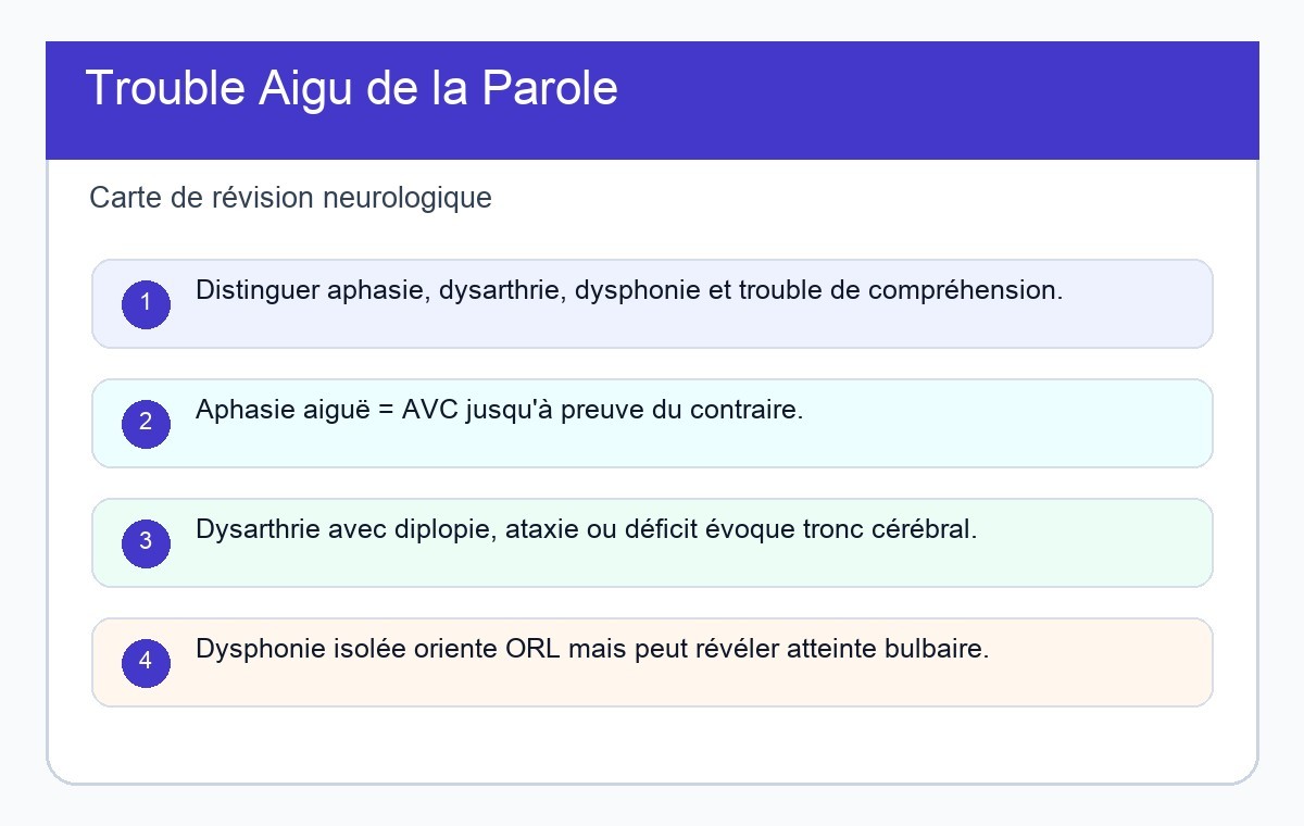 Trouble Aigu de la Parole