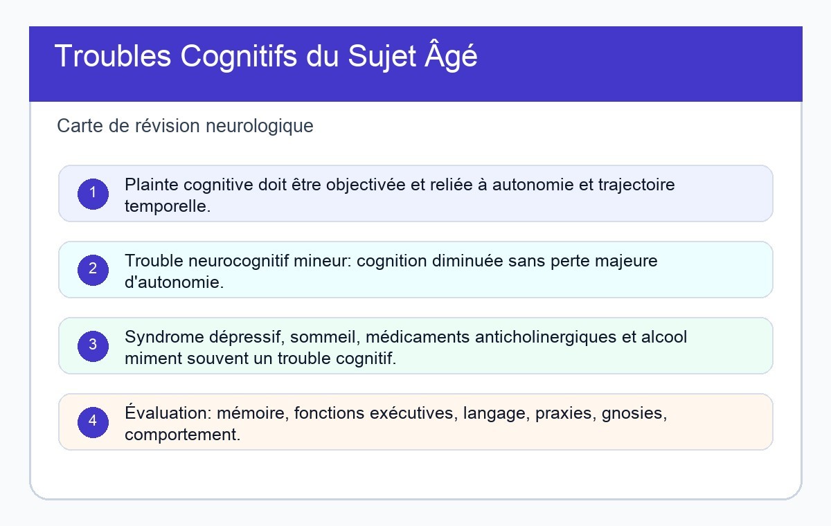 Troubles Cognitifs du Sujet Âgé