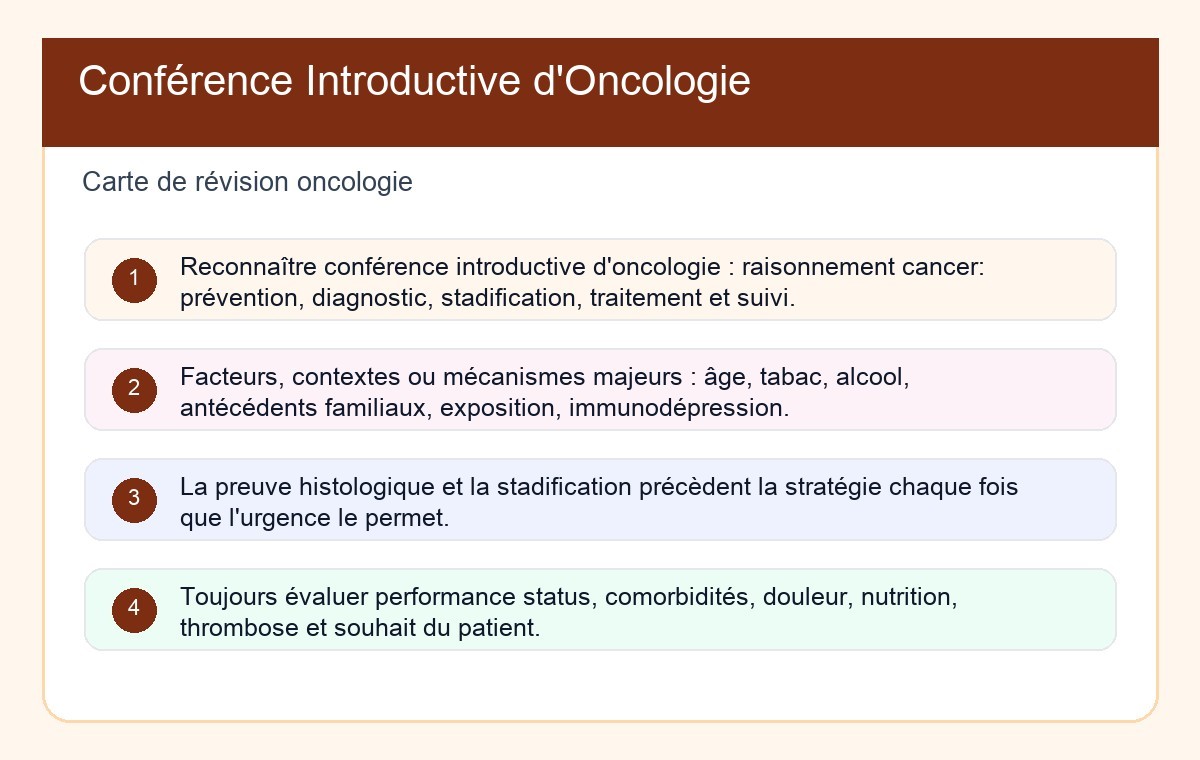 Conférence Introductive d'Oncologie