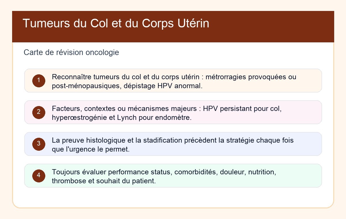 Tumeurs du Col et du Corps Utérin