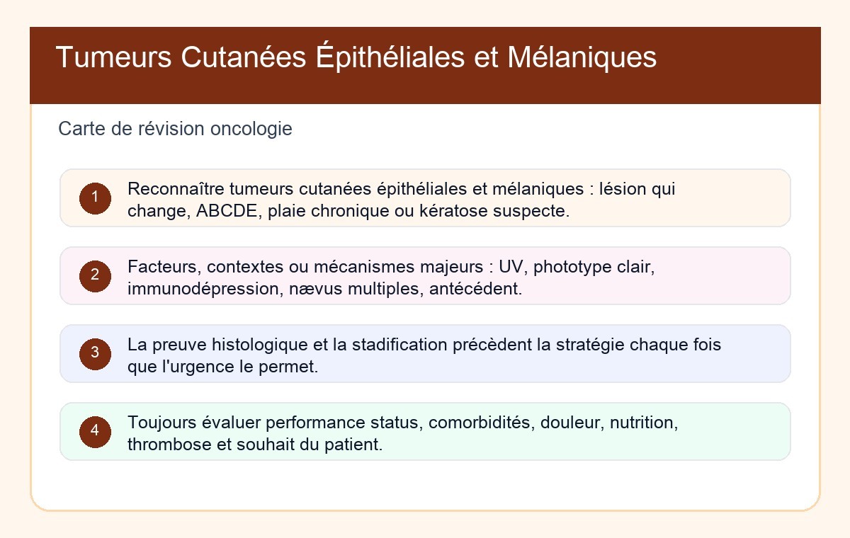 Tumeurs Cutanées Épithéliales et Mélaniques