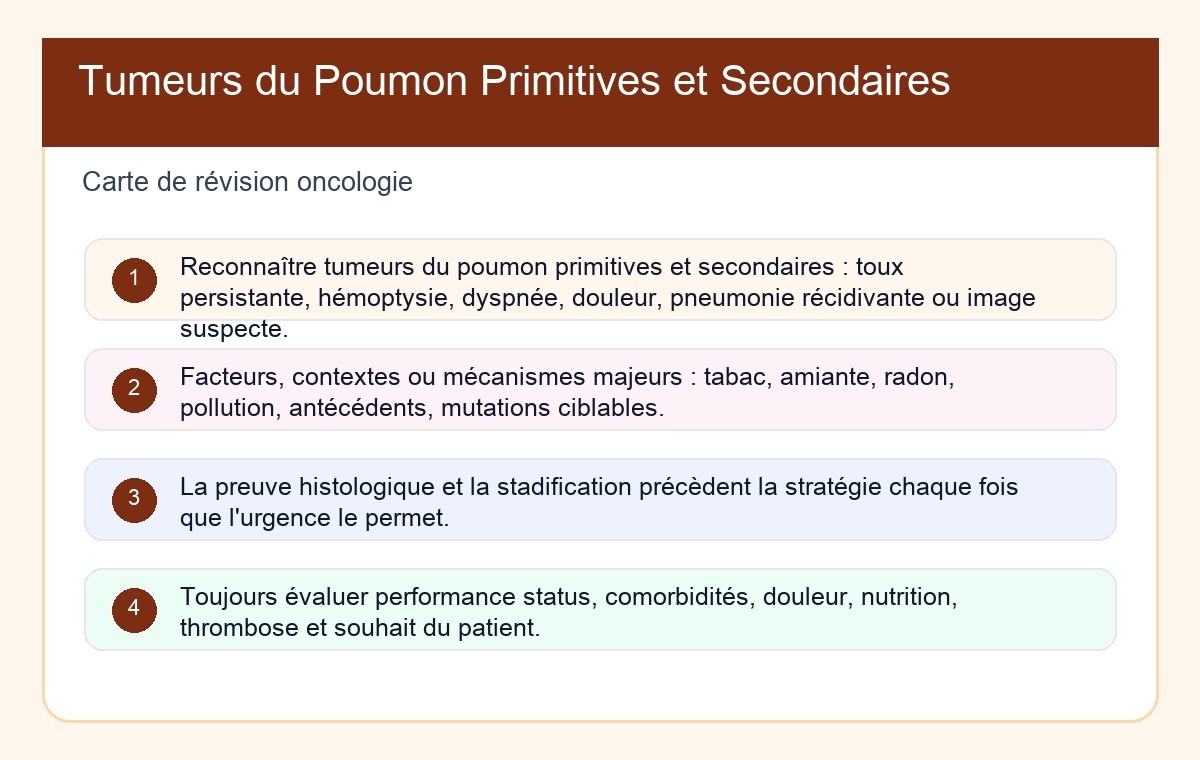 Tumeurs du Poumon Primitives et Secondaires
