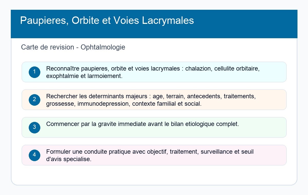 Paupières, Orbite et Voies Lacrymales
