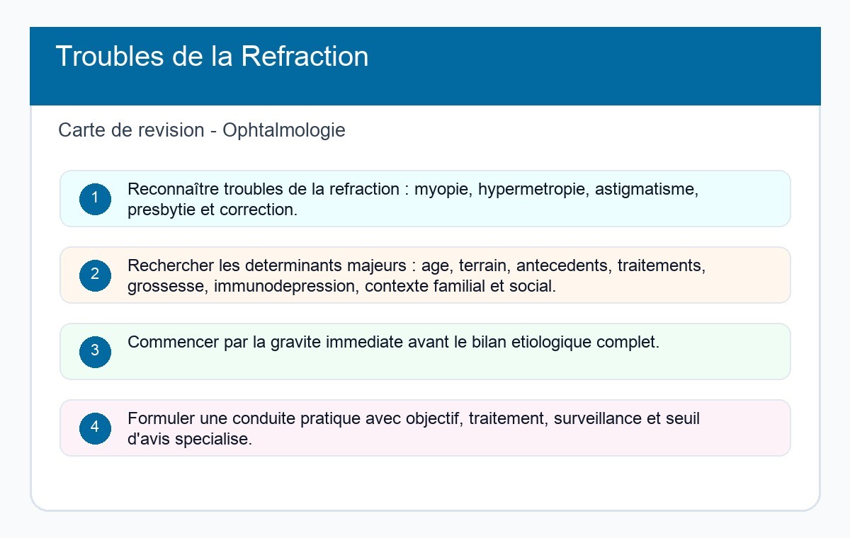 Troubles de la Réfraction