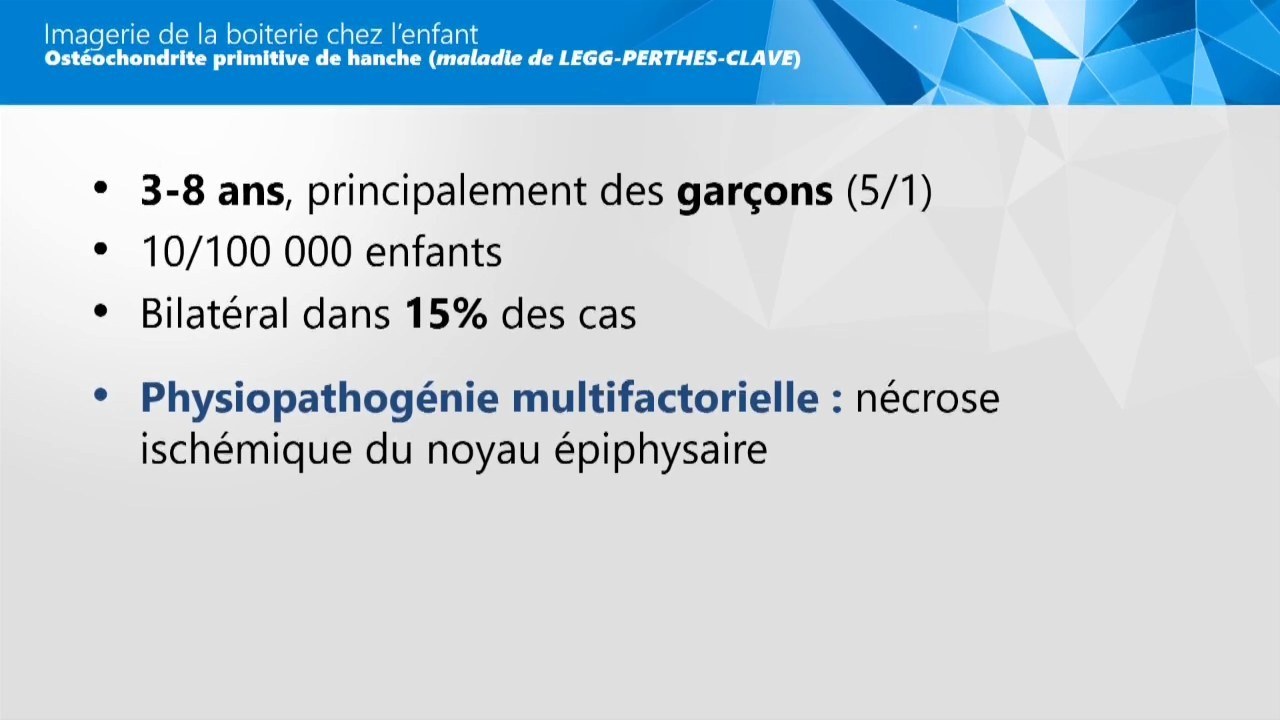 Maladie de Legg-Calvé-Perthes avec rappels radiographiques