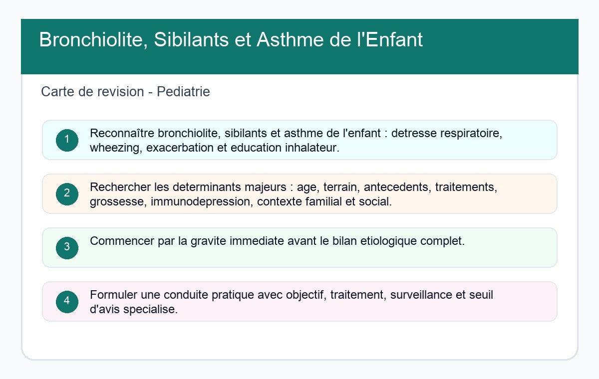 Bronchiolite, Sibilants et Asthme de l'Enfant