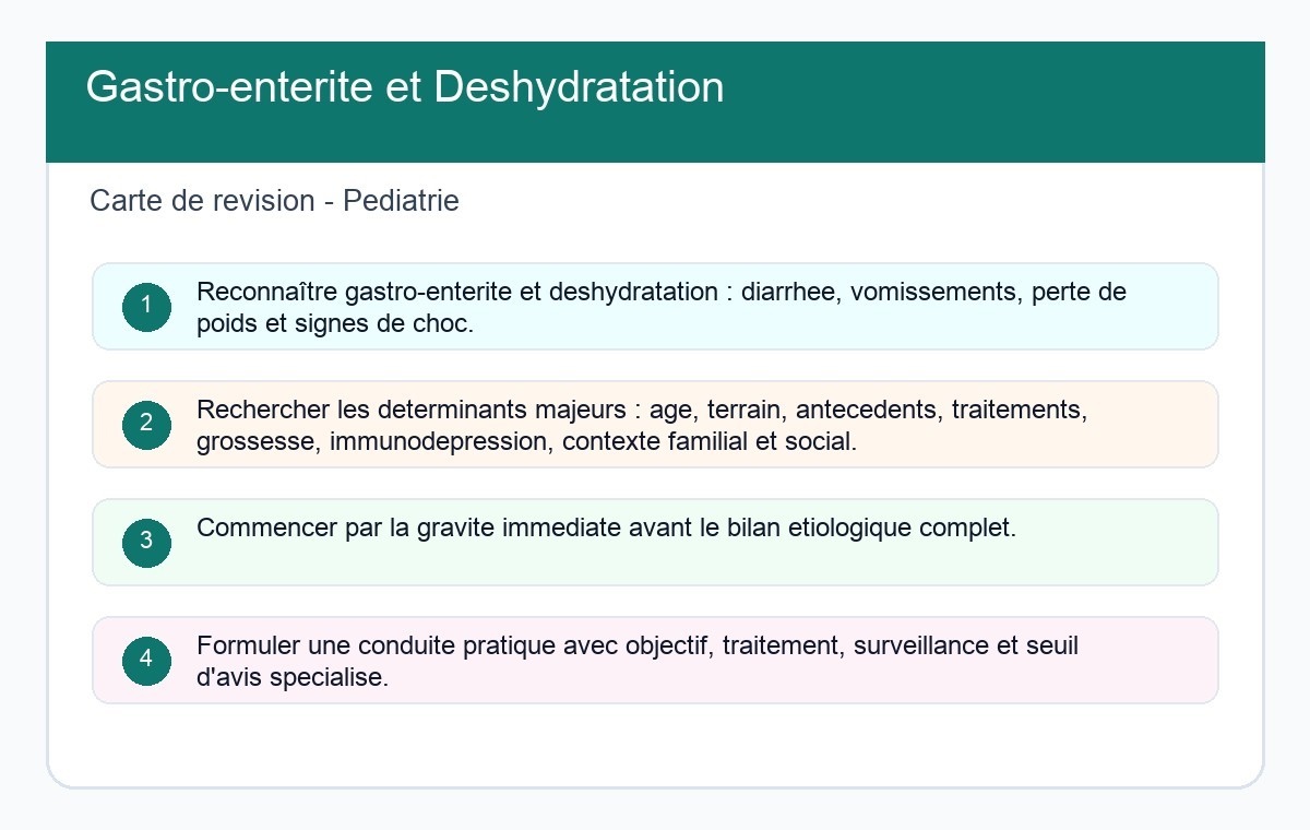 Gastro-entérite et Déshydratation