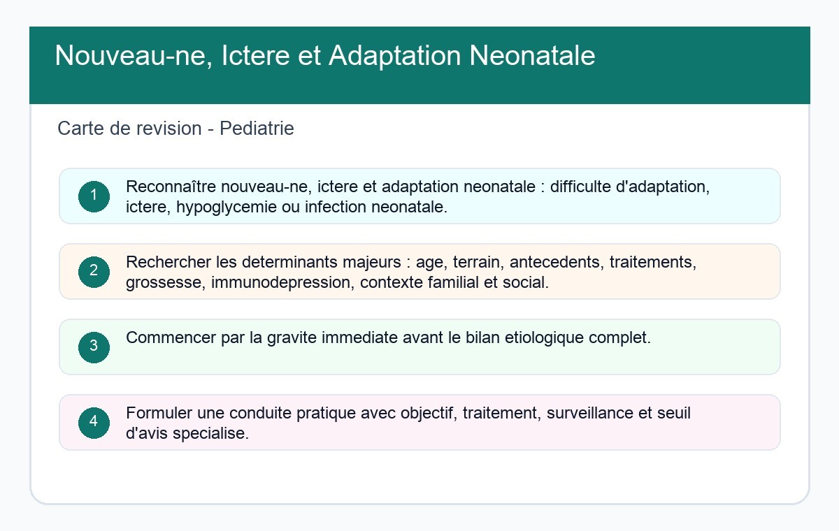 Nouveau-né, Ictère et Adaptation Néonatale