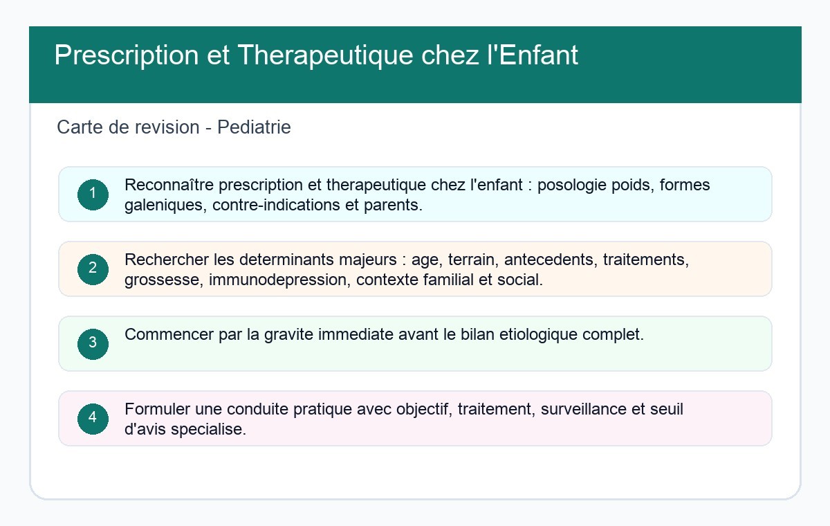 Prescription et Thérapeutique chez l'Enfant