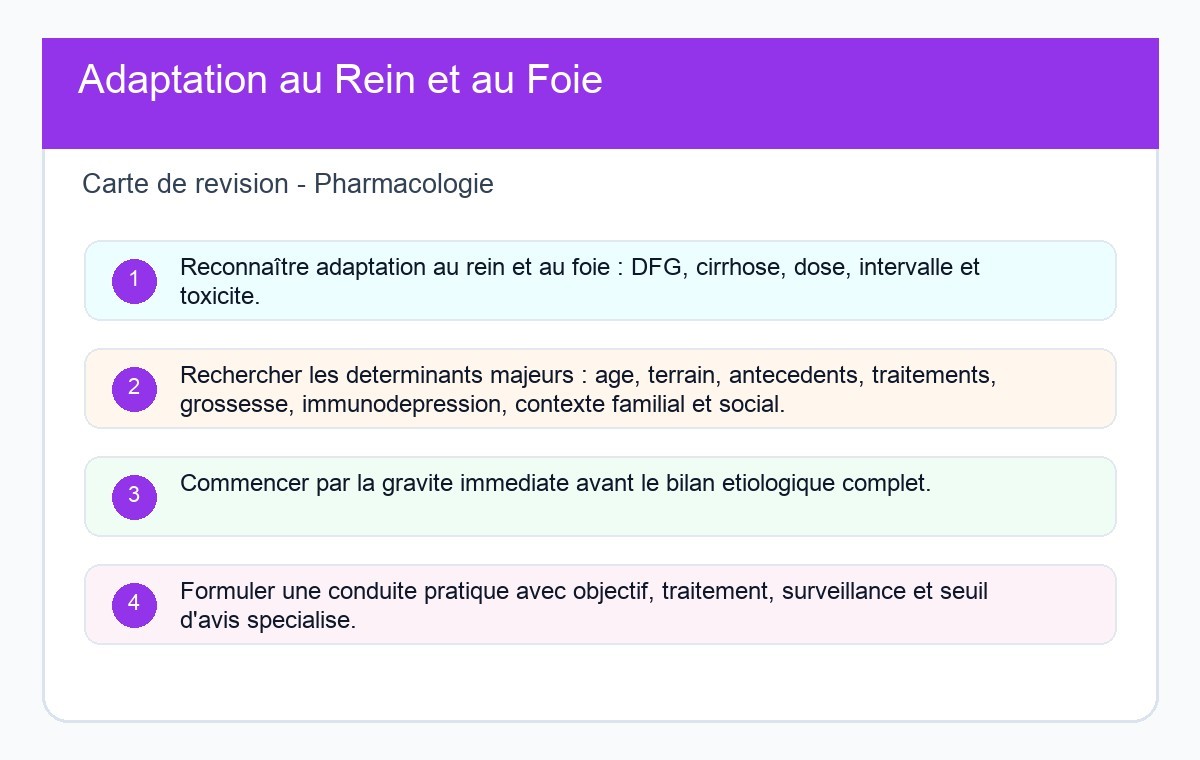 Adaptation au Rein et au Foie