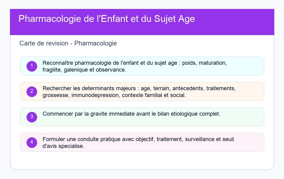 Pharmacologie de l'Enfant et du Sujet Âgé