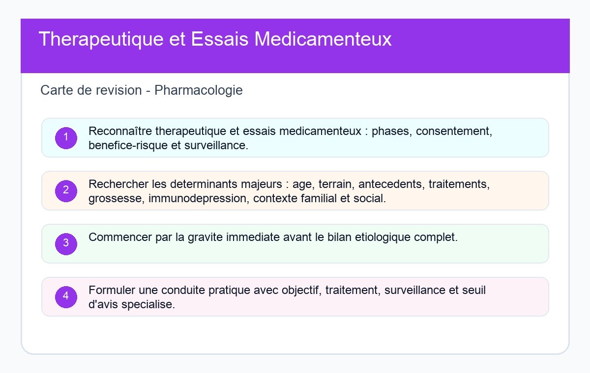 Thérapeutique et Essais Médicamenteux