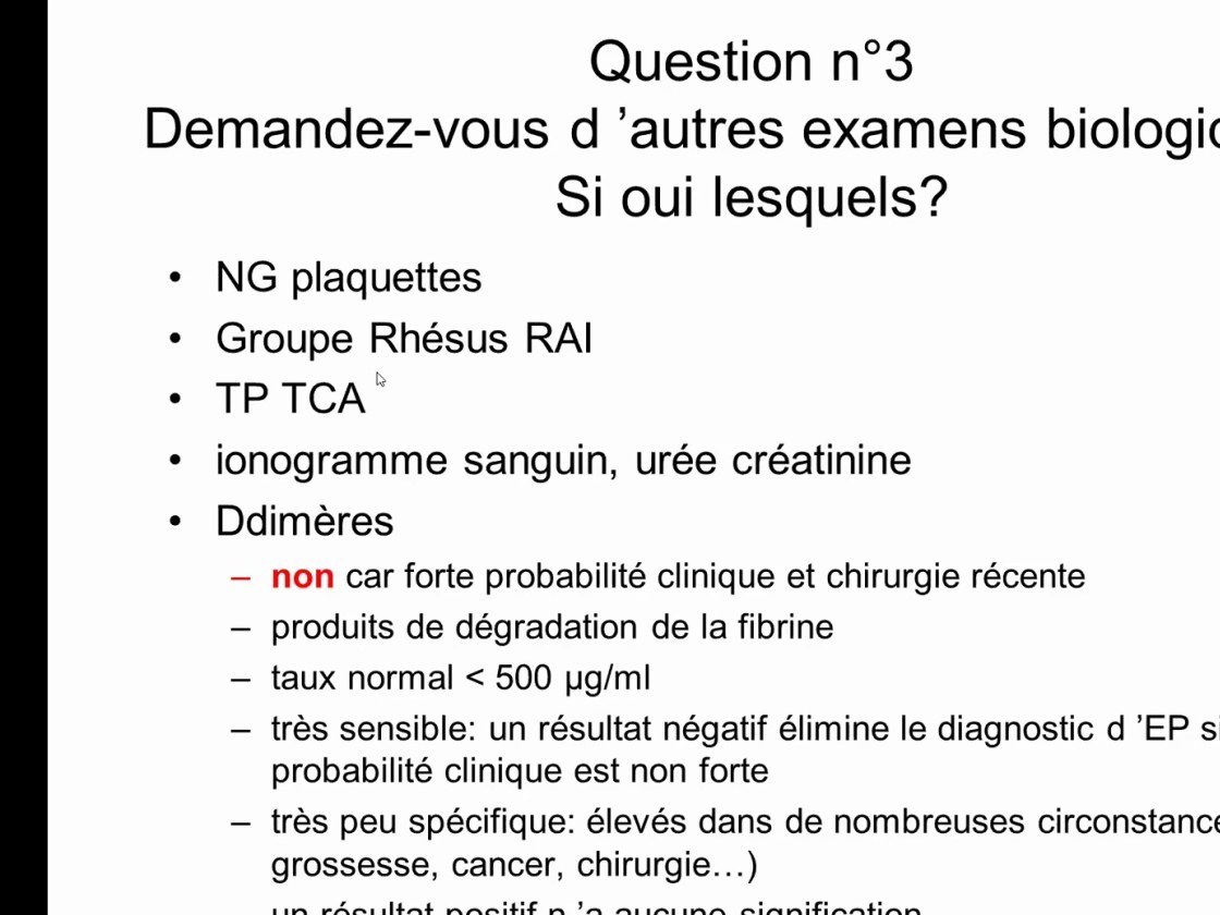 Embolie Pulmonaire et Thrombose Veineuse Profonde