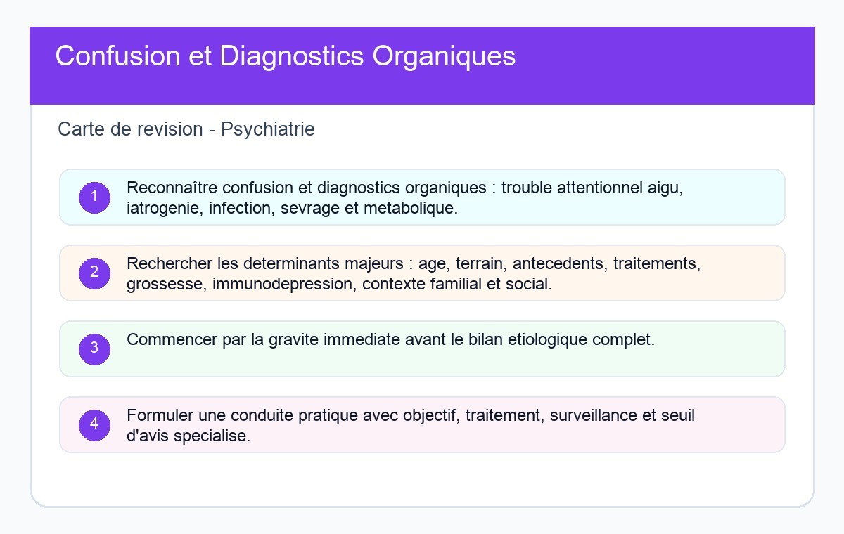 Confusion et Diagnostics Organiques