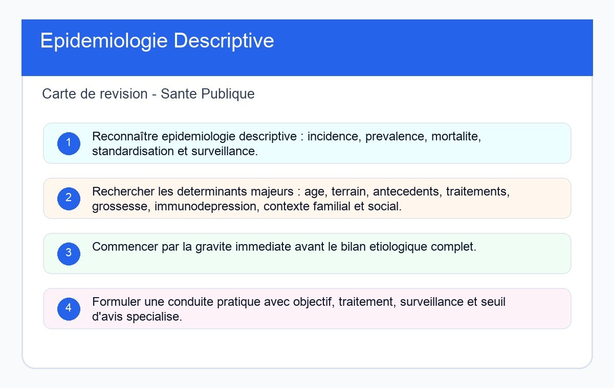 Épidémiologie Descriptive