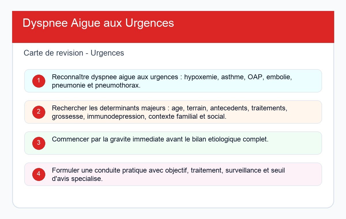 Dyspnée Aiguë aux Urgences